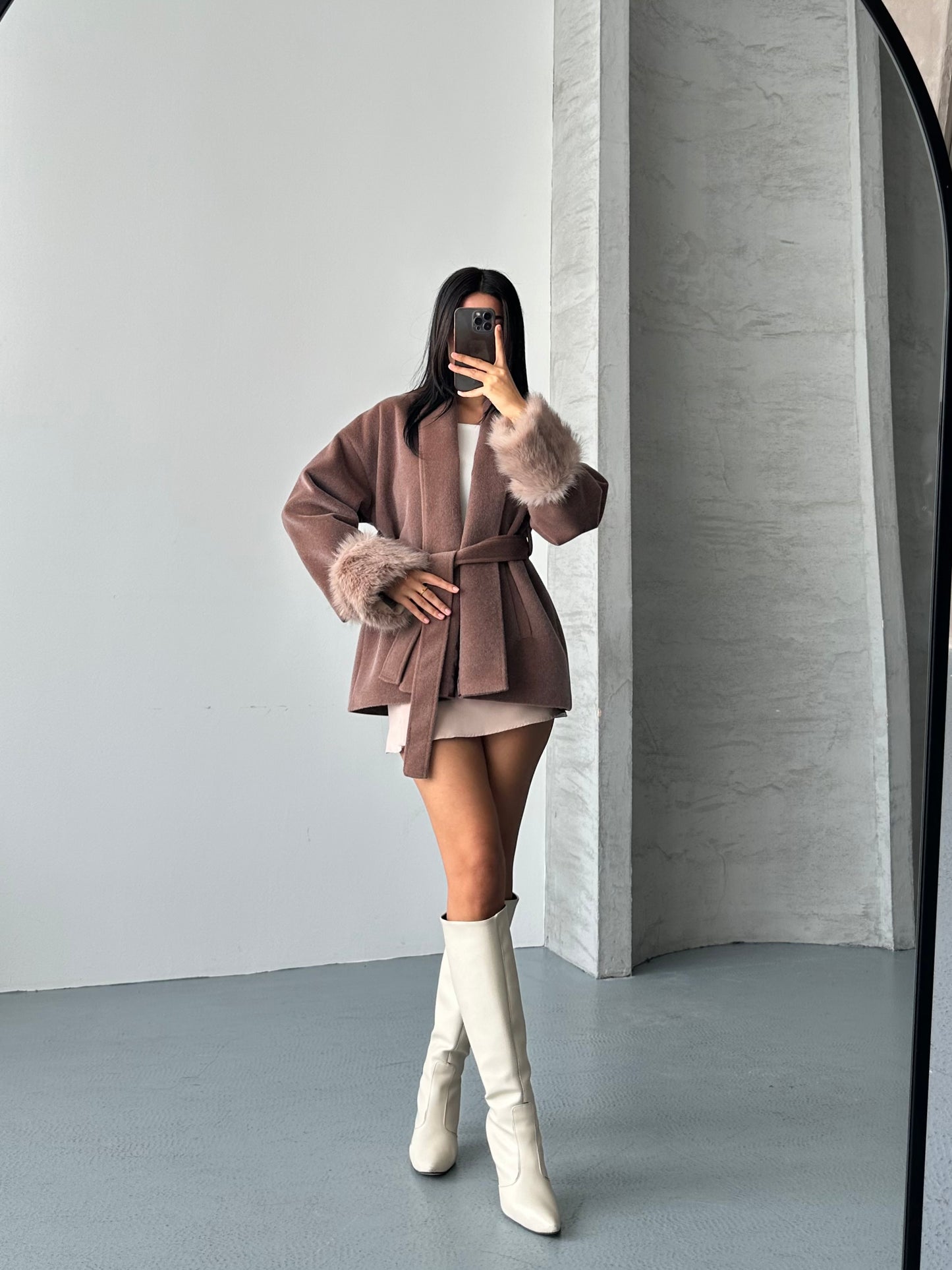 Nicole Kaban Fok Kumaş Premıum Kalite