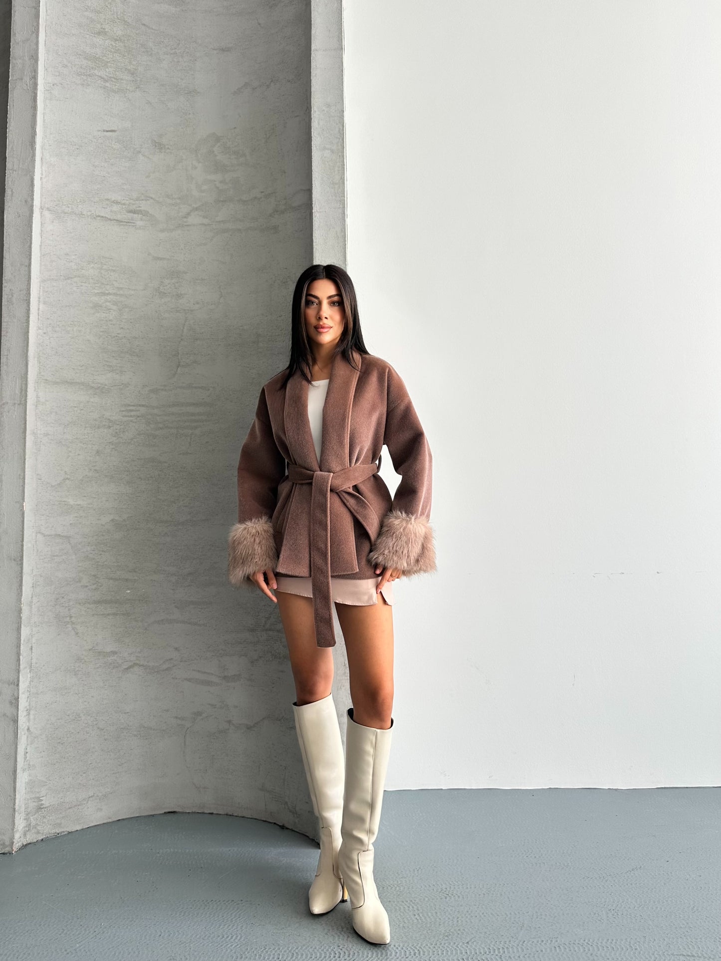 Nicole Kaban Fok Kumaş Premıum Kalite