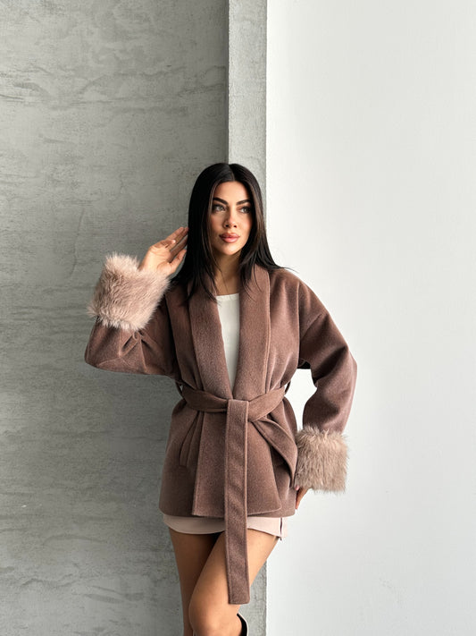 Nicole Kaban Fok Kumaş Premıum Kalite