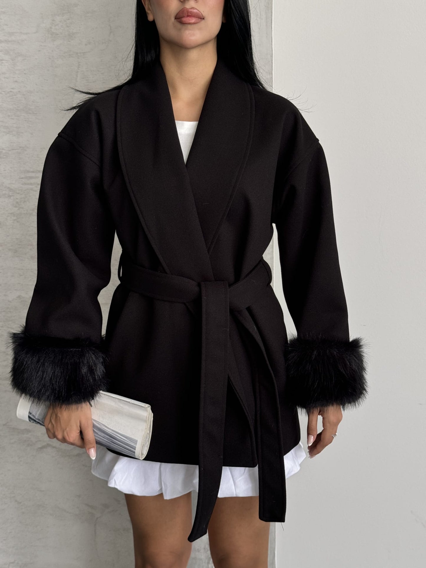 Britney Kaşe Kaban Premium Kalite